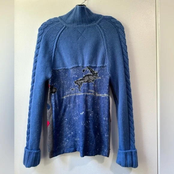 Creole Women’s Full Zipper Wool Blend Sweater Jacket Size 1 - Picture 3 of 10